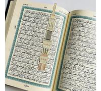 Ilhaam Haram Minaret Bookmark, Islamic Bookmark Featuring Masjid Al-Haram Minaret Design, Gold-Finish Metal Quran or Book Marker, Elegant Muslim Gift for Hajj, Umrah or Everyday Reading