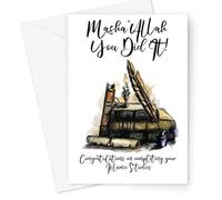 Ilhaam Islamic Studies Graduation Card - Faith-Inspired Greeting Card for Islamic School, Madrasa or Hifz Completion | Muslim Student Card Gift with Envelope