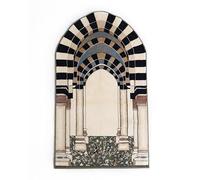 Ilhaam Madina Arches Islamic Prayer Rug, Made in Madina - Premium Mada Design with Soft Woven Musalla, Traditional and Durable, Muslim Prayer Mat Carpet for Men Women Kids