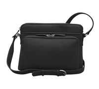 ili New York 6333 Leather Shoulder Handbag Side Organizer, Black, One Size