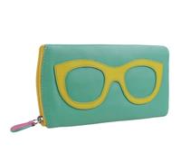 ili New York Ladies Leather Colourful Glasses Case Spectacles Sun Summer-Turquoise/Pear/Hot Pink