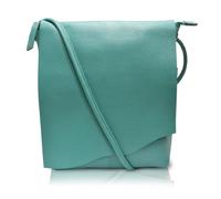 ili New York Leather Mini Sac Crossbody - Genuine Leather Crossbody Bags for Women with RFID Blocking, Adjustable Strap, Turquoise, L