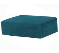 ILiemao Ottoman Cover Rectangle, Stretch Rectangular Ottoman Covers Slipcover, Foot Stool Covers for Living Room with Nonslip Elastic Bottom，Removable Washable(V-10,140-190x75-95cm)
