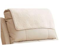 ILiemao Recliner Armchair Cover Nonslip Headrest Arm Slipcovers For Leather Sofa Reclining Chair Armrest Covers Soft Boho Small No With Pocket Cats Dogs Loveseat Outdoor Sectional(Beige,Headrest 1pc)