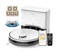 ILIFE A30 Pro Robot Vacuum and Mop Combo, Self Emptying Station for 60 Days, LiDAR Navigation, Home Mapping, No-Go Zones, App/Alexa/Remote Control, for Hard Floors, Carpet