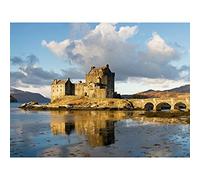 Iliff Eilean Donan Castle Kyle Lochalsh Scotland Photo Premium Wall Art Canvas Print 18X24 Inch