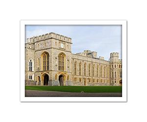 Iliff Windsor Castle Upper Ward Quadrangle Panorama Photo Artwork Framed Wall Art Print 18X24 Inch