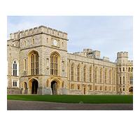 Iliff Windsor Castle Upper Ward Quadrangle Panorama Photo Large Wall Art Poster Print Thick Paper 18X24 Inch
