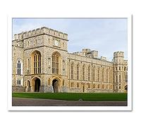 Iliff Windsor Castle Upper Ward Quadrangle Panorama Photo Unframed Wall Art Print Poster Home Decor Premium