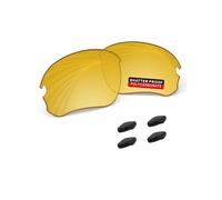 iLikeo PRO+ Polycarbonate Non-Polarized Replacement Lenses for Oakley Si Speed Jacket OO9228 Sunglasses - Night Vision Yellow