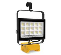 ILIKEPOW Battery Lamp for Dewalt 18/20 V, 60 W 4500 LM Work Light LED, Wireless Spotlight Lamp with 2 USB Charging and 140° Swivel Head for Construction Sites, Garages, Camping, Emergencies (Without