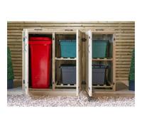 iLikeStores Wheelie Bin (2X 240L) And Quadruple Recycling Box (4X) Chest Store