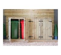 iLikeStores Wheelie Bin (2X 240L) And Quadruple Recycling Box Chest Store (X4)