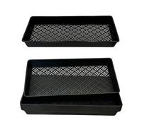 ILITING 1020 Mesh Tray Soil Blocking Tray 1020 Trays Seedling Starter Trays 10 Pack Black 10x21 Inches for Microgreens Hydroponic