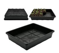 ILITING Soil Blocking Trays 15x12inch Mesh Tray 5 Pack Seed Starter Tray Mesh Bottom Trays for Soil Blocks, Seedling, Microgreen, Wheatgrass