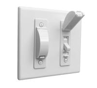 ILIVABLE Wall Switch Guard, Childproof Light Switch Plate Covers Protects Your Circuits from being Accidentally Turned On or Off by Children and Adults (White, 2 Pack)