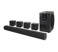 iLive Electronics 5.1 Home Theater System with Bluetooth, 6 Surround Speakers, Wall Mountable, Includes Remote, Black (IHTB159B)