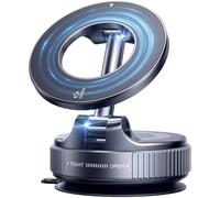 ILKCC Vacuum Magnetic Phone Holder Stand, 360° Adjustable Suction Cup Car Phone Mount, Foldable & Portable for All Cars & Smartphones, Gym/Kitchen/Mirror Smooth Surface