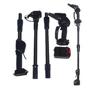 ilkqeppe Cordless Pole Saw & Mini Chainsaw 2-in-1, 6 Inch Electric Chain Saws, Long Reach Telescopic Tree Pruner with 2 1.5Ah Batteries and Charger