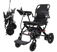 ilkqeppe Electric Wheelchair for Adults, Lightweight Folding Electric Wheelchairs, 500W Motorized Wheelchair with 12.5-Mile Range, Portable Mobility Wheel Chair for Travel & Daily