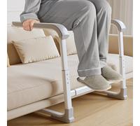 ilkqeppe Stand Assist for Elderly, Mobility Standing Aid Rail for Chair Couch with Three-Speed Lifting Mode 2 Level Retractable Grey