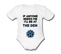 I'LL BE AT THE DEN Personalised Unique Baby Vest Baby Grow Babygrow Cute Novelty Boys Girls Unisex Funny