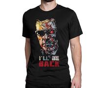 I'll Be Back Movie Men T Shirt, Arnold Schwarzenegger 90's Shirt Black