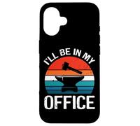 I'll Be In My Office Forging Blacksmith Blacksmithing Retro Case for iPhone 16
