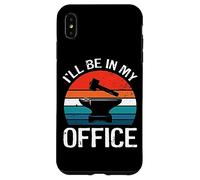 I'll Be In My Office Forging Blacksmith Blacksmithing Retro Case for iPhone XS Max