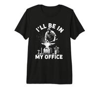 I'll Be in My Office Funny Forging Forge Anvil Blacksmith Premium T-Shirt