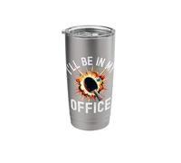 I'll be in My Office Funny ping Pong Table Tennis Player Stainless Steel Insulated Tumbler