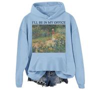 I'll Be In My Office Garden Hoodies Unisex Graphic Top Carolina Blue