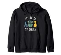 I'll Be In My Office - Micro Green Gardening Hobby Zip Hoodie