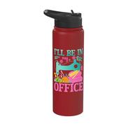 I'll Be in My Office Sewing Machine Humor Stainless Steel Insulated Water Bottle