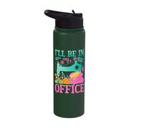 I'll Be in My Office Sewing Machine Humor Stainless Steel Insulated Water Bottle