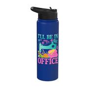 I'll Be in My Office Sewing Machine Humor Stainless Steel Insulated Water Bottle