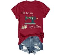 I'll Be in My Office Shirt Funny Ill Be in My Office Sewing Shirt Unisex Claret