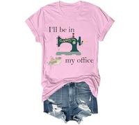 I'll Be in My Office Shirt Funny Ill Be in My Office Sewing Shirt Unisex Pink