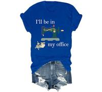 I'll Be in My Office Shirt Funny Ill Be in My Office Sewing Shirt Unisex Royal Blue