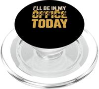 I'll Be In My Office Today Construction Worker PopSockets PopGrip for MagSafe
