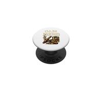 I'll Be in The Backyard Cigar and Bourbon Retro Vintage PopSockets Adhesive PopGrip