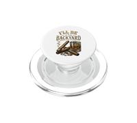 I'll Be in The Backyard Cigar and Bourbon Retro Vintage PopSockets PopGrip for MagSafe