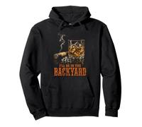 I'll Be In The Backyard Funny Cigar Bourbon Whiskey Lover Pullover Hoodie