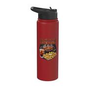 I'll Be in The Backyard Funny Dad Fathers Day BBQ Grill Meat Stainless Steel Insulated Water Bottle