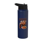 I'll Be in The Backyard Funny Men Dad Fathers Day BBQ Lover Stainless Steel Insulated Water Bottle