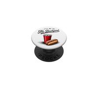I'll Be In The Backyard Party Cup Hot Dog BBQ USA Graphic PopSockets Adhesive PopGrip