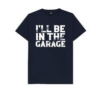 I'll Be in The Garage T-Shirt,Funny Mechanic T-Shirt for Men - DIY Garage Tools Workbench Graphic Tee - Novelty Car Repair Humor Gift for Him Navy Blue