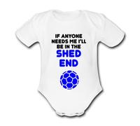 I'LL BE IN THE SHED END Personalised Unique Baby Vest Baby Grow Babygrow Cute Novelty Boys Girls Unisex Funny