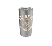 I'll Be in the Tree Stand Bow Hunter Season Stainless Steel Insulated Tumbler