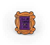 I'll Be There For You, Gift Enamel Pin Badge in Gift Box, Monica's Frame American Sitcom Design, 2 x 2 cm